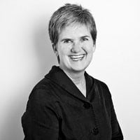 photo of Heather Bussing on HRExaminer.com in black and white