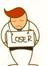 cartoon image of loser for auren hoffman article on hrexaminer.com