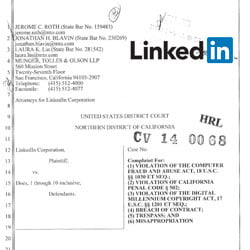 The John Doe lawsuit against Linked In