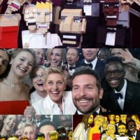 The 2014 Oscar selfie featuring Ellen, Bradley Cooper and others.