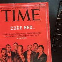 photo of time magazine cover about obamacare website debacle