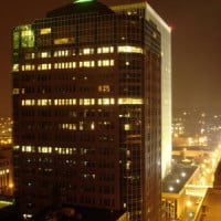 picture or American city at night in HR Examiner article on U.S. Regional data