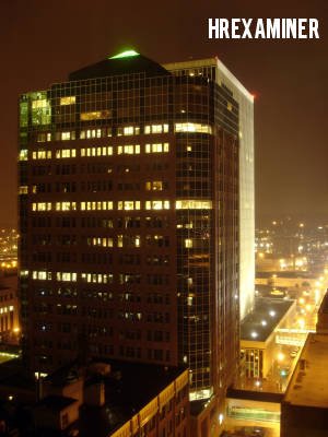 picture or American city at night in HR Examiner article on U.S. Regional data