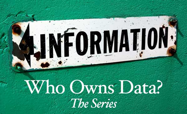 picture of old sign saying information with arrow pointing left for Who Owns Data series on HRExaminer.com by Heather Bussing published May 21, 2014