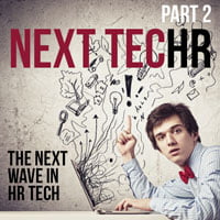 photo of man and graphics in HRExaminer series on next wave of HR Technology
