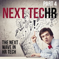 photo of man and graphics in HRExaminer series on next wave of HR Technology