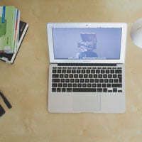 photo of desk with books, macbook air and desk lamp on hrexaminer.com article about Lumesse TalentObjects