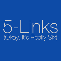 blue image with text saying 5-links, okay, it's really six on HRExaminer.com article by John Sumser published March 26, 2015