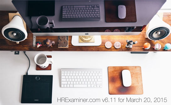 photo of desktop computer in feature image on HRExaminer.com v6.11 for March 20, 2015
