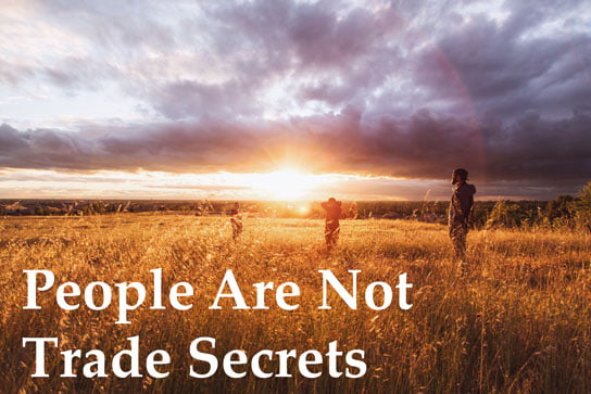 photo by Jordan McQueen on feature article of HRExaminer v6.17 May 8, 2015 People are not trade secrets.