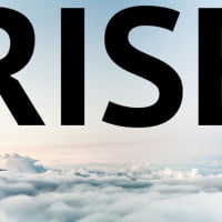 photo above clouds with text rise on hrexaminer.com feature article v6.20 May 29, 2015