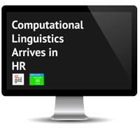 image of desktop computer with text and logos for HRExaminer.com article titled Computational Linguistics Arrives in HR by John Sumser published June 1, 2015