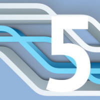 conceptual graphic illustration with parallel lines and numeral 5 in HRExaminer.com article by John Sumser, Five links Engineering and HR published July 19, 2016