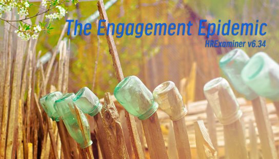 image of mason jars upturned on fence in HRExaminer.com feature article on Employee Engagement published September 11, 2015