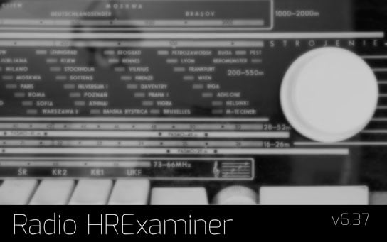 picture of old radio with european city names on feature image for HRExaminer.com Weekly Edition v6.37 for October 2, 2015