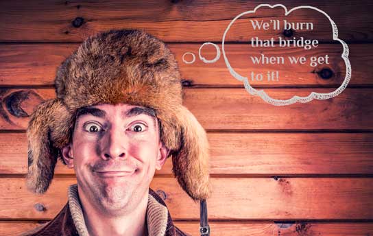 photo of man with funny face and Daniel Boone style hat on HRExaminer.com article published November 18, 2015 Employment Law Carnival Malapropisms