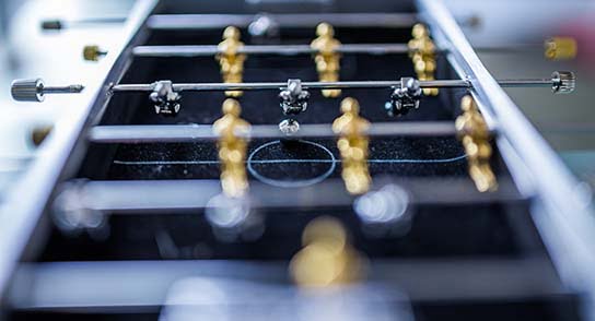 photo of foosball table in HRExaminer.com feature article for February 5, 2016 v7.05, Employee Engagement - False Premise?