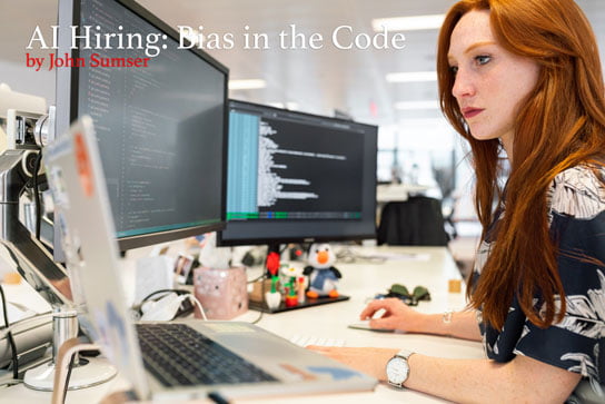 2020-03-30-HR-Examiner-article-John-Sumser-code-bias-in-AI-Hiring-stock-photo-img-cc0-via-pexels-by-thisisengineering-woman-coding-on-computer-3861958-544x363px.jpg